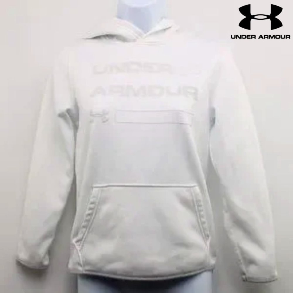 UNDER ARMOUR Cold Gear  Size Youth Medium White Gray